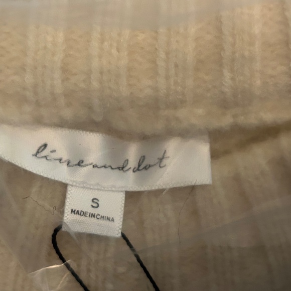 Line & Dot Montana Faire Isle Sweater Cream/Black Size S - NWT - Picture 16 of 16